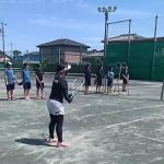【女子ソフトテニス部】ヨネックスの菊池はづき選手による講習会を行いました。