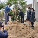 【放送部】本校にクマノザクラを植樹しました
